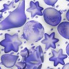 Purple 3D Christmas Decoration Micro Fleece