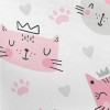 Cute Cat With Closed Eyes Pongee
