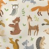 Cute Wild Forest Animals Lightweight Cotton Poplin