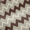 Coffee Zigzag Pattern Standard Corduroy