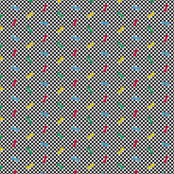 Colored Bones And Black And Wh