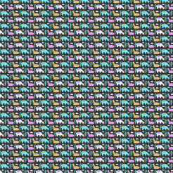 Brightly Colored Alpacas