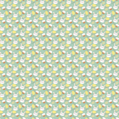 Cartoon Rabbit And Easter Eggs