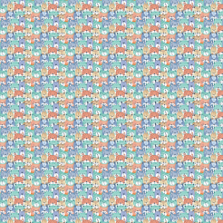 Hand Drawn Colorful Cat Face