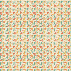 Cat With Delicate Floral Patte