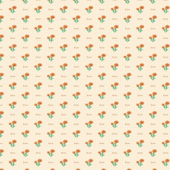 Pixel Orange Flowers