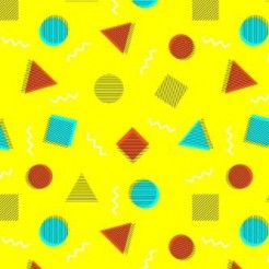 Abstract Circles And Triangles