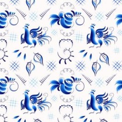 Blue Bird And Rose