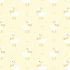 White Duck With Bow