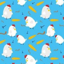 Rooster Eats Corn