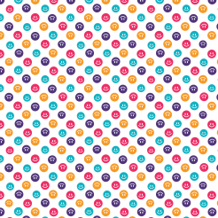 Colorful Upside Down Smiley Fa