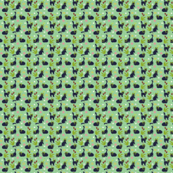 Black Cat Wearing A Frog Mask