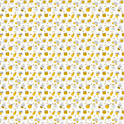 Doodle Cactus Earth Sun Patter