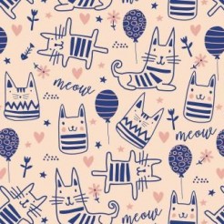 Simple Line Cute Cat