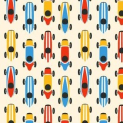 Striped Colorful Racing Car