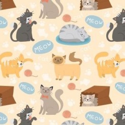 Various Breeds Of Cats