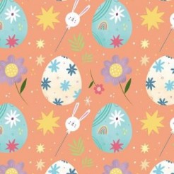 Easter Eggs And Bunny