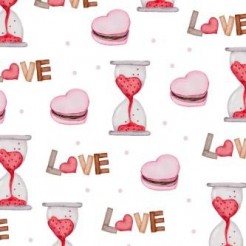 Heart Macaron Hourglass