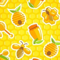 Bees Working Hard To Collect H