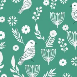 Flowers And Temperamental Bird