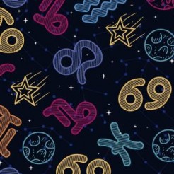 Fluorescent Horoscope Symbol