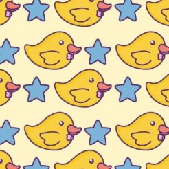 Yellow Duck And Stars