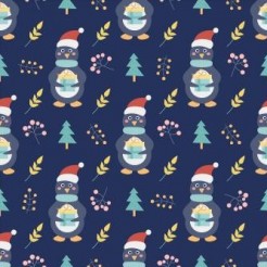 Penguin Holding Small Gift