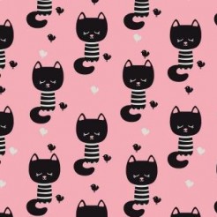 Shy Black Cat With Eyes Closed