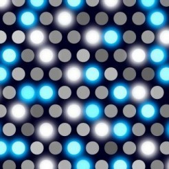 Black And Blue Polka Dots