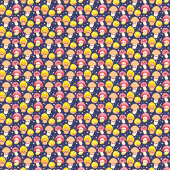 Shiny Cartoon Mushrooms