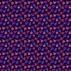 Colorful Neon Christmas Balls