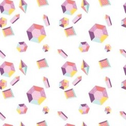 Pastel Hexagonal Gemstone