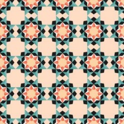 Geometric Sun Tiles