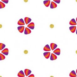 Triangular Splicing Flower Sha