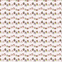 Hand Drawn Various Cupcakes An