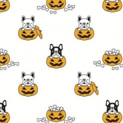 Halloween Pumpkin French Bulld