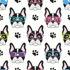 French Bulldog With Glasses