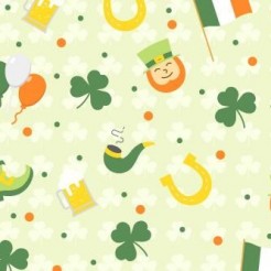 Ireland Flag Shamrock