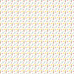 Hand Drawn Ice Cream With Stra