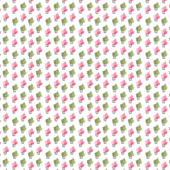 Pink And Green Flower Pots