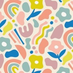 Abstract Color Block Lines