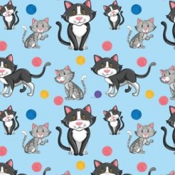 Cat Playing With Yarn Ball