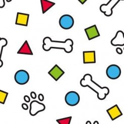 Geometric Toy Dog Bones