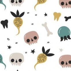 Poisonous Mushrooms And Skulls