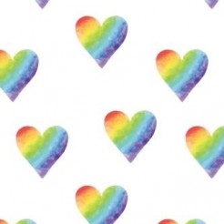 Gradient Smudged Hearts