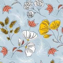 Lines Outline Flowers