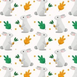 Rabbit Picking Carrots