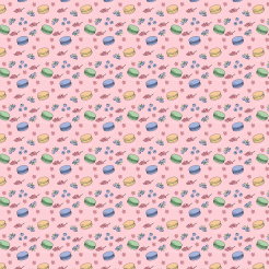 Macarons With Blueberries