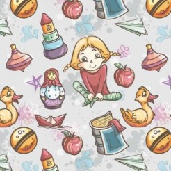 Pigtail Little Girl Toy