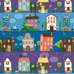 Street Of Colorful Houses